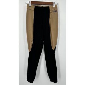 kerrits Equestrian Riding Pants Women Medium Brown Black Knee Patches